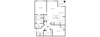 2 bedroom 2 bath apartment
