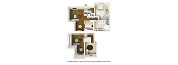 Pine Loft Floorplan at The Grand on Memorial, Houston, 77079