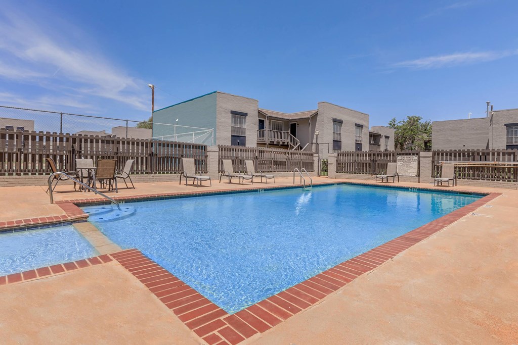 our apartments have a large pool for residents to enjoy