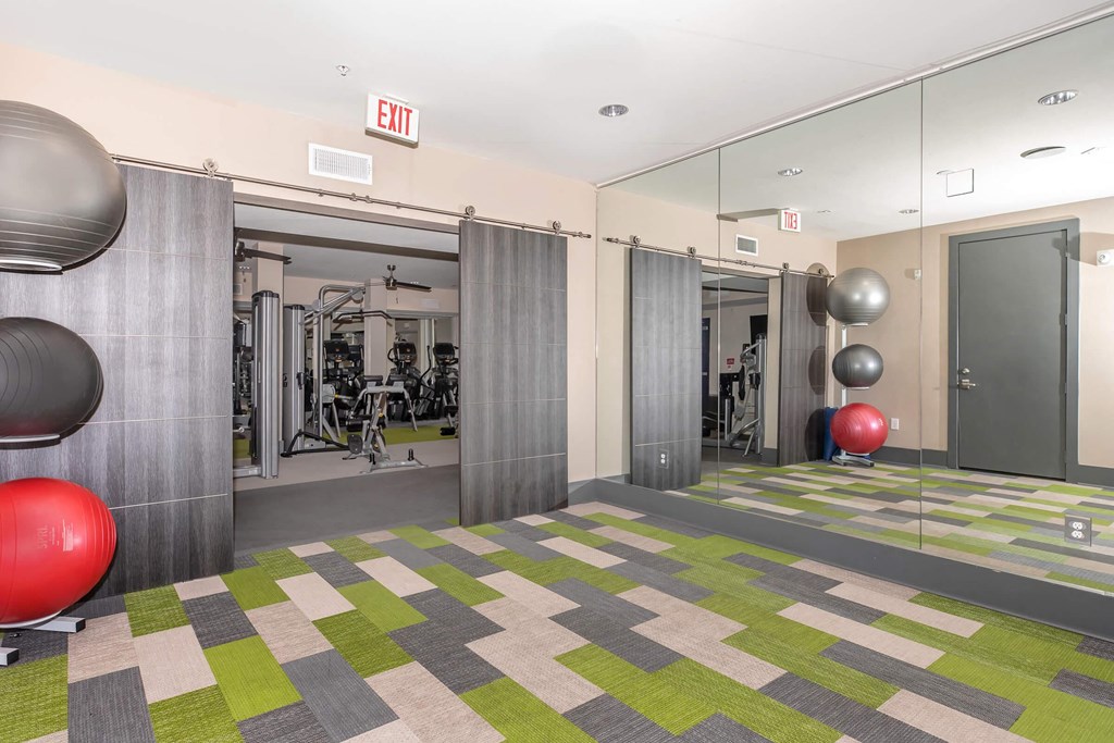 the gym at the flats east bank