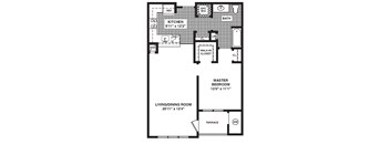 A black and white image of a floor plan for a house.