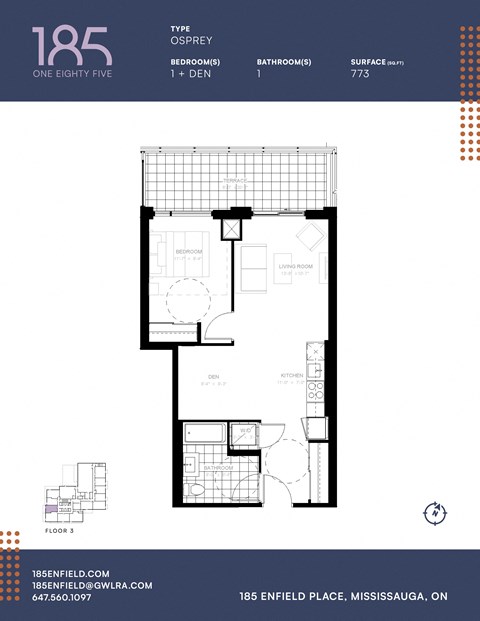 a floor plan of a bedroom apartment