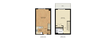 A floor plan shows a living room, kitchen, foyer, bathroom, bedroom, and hallway.