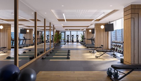 Fitness Room at Le Livmore