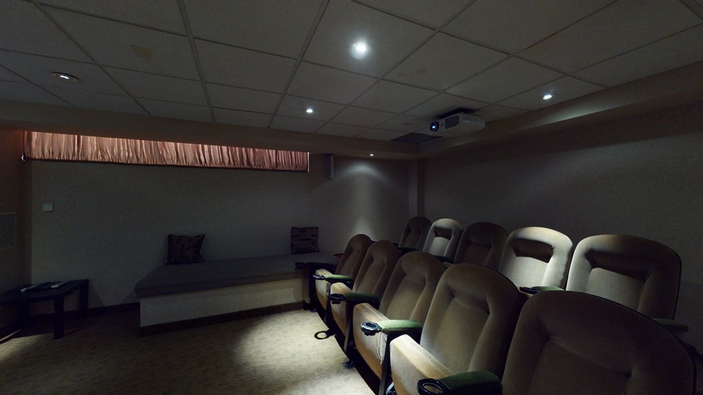Theatre room with seating