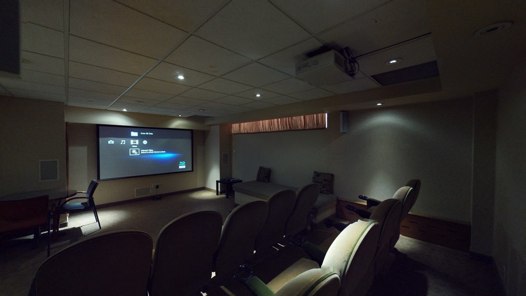 Theatre room with seating