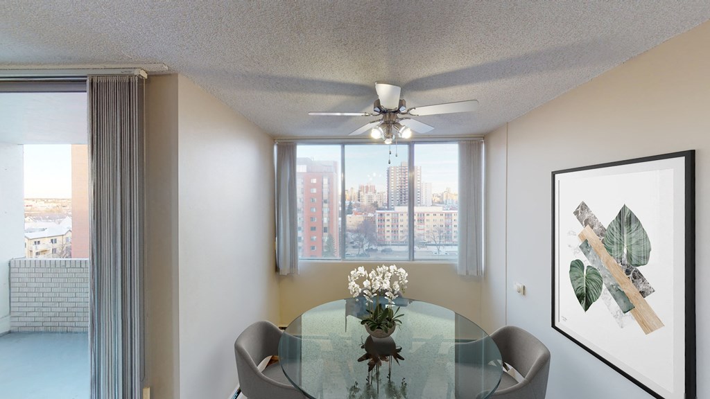 Dining area with window