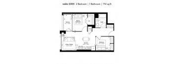 2 Bedroom 1 Bathroom