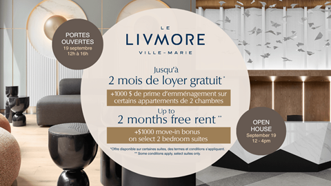 1180 Rue De Bleury 1 Apartment for Rent