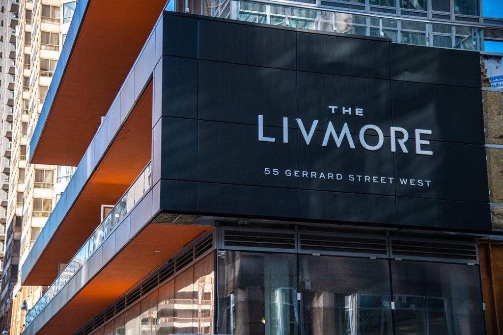 The Livmore building is located at 55 Gerrard Street West.