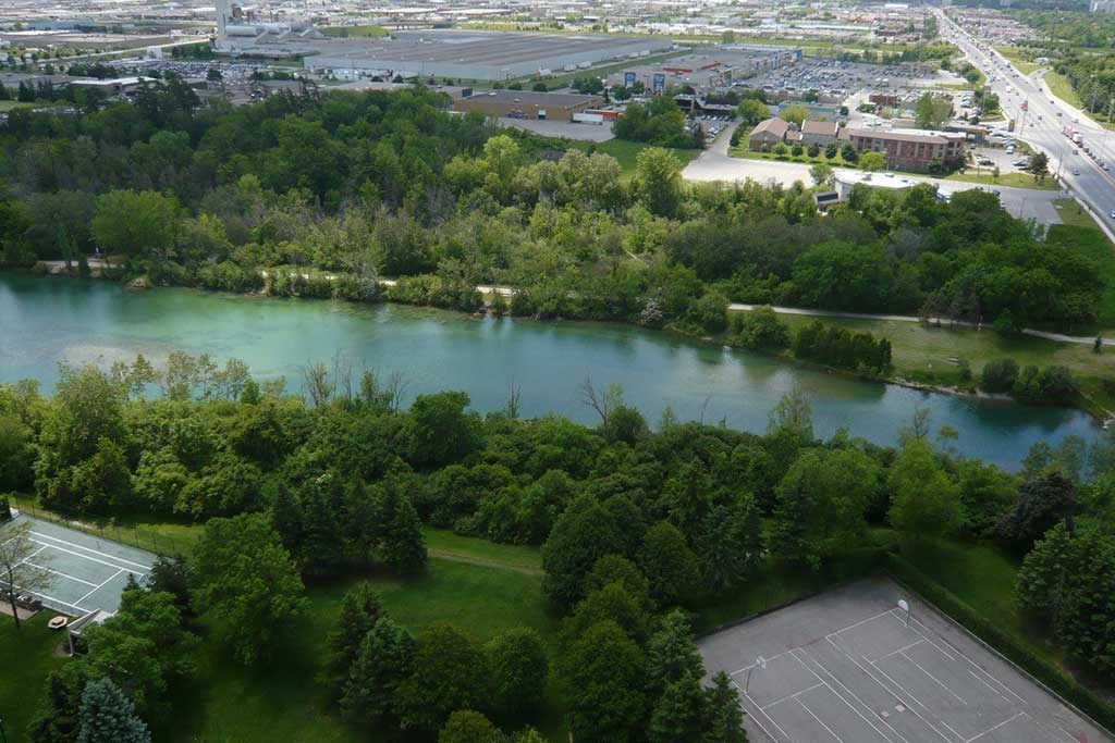 View of river from balcony. Thumbnail click to zoom.