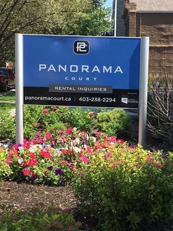 Sign for Panorama Court Apartments. Thumbnail click to zoom. - Photo Gallery 22