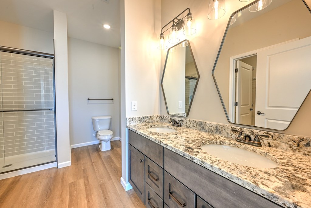 Bright Bathroom at Fairmont Apartments, Westerville