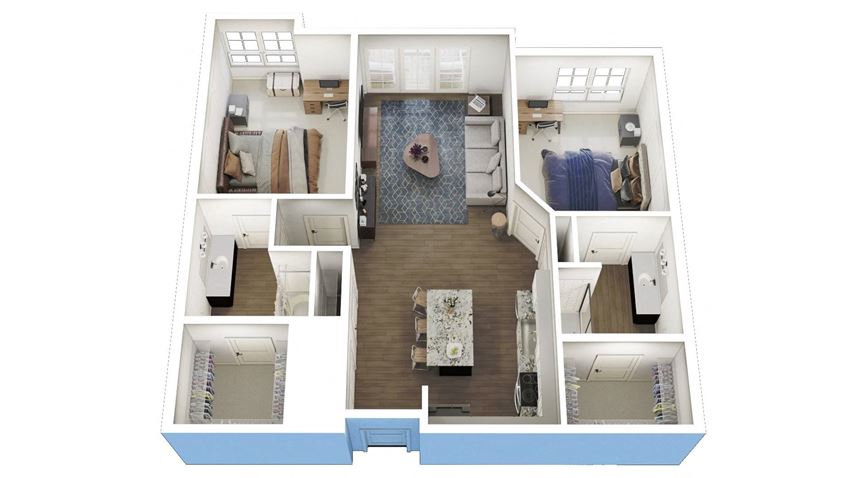 2 Bed 2 Bath B