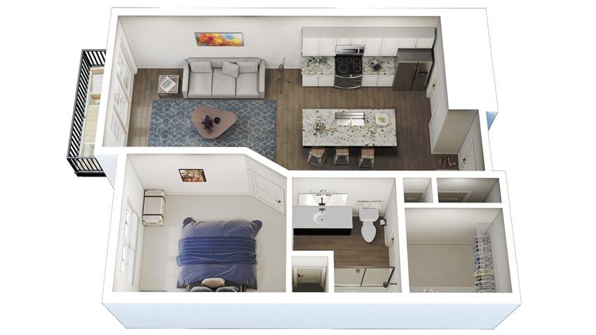 1 Bed 1 Bath F