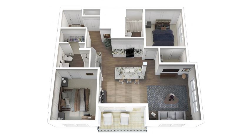2 Bed 2 Bath C