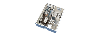 1 Bed 1 Bath A Floor Plan at Fairfax, Grandview, 43212