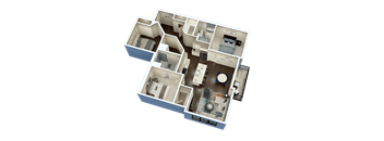 3 Bed 2 Bath C4 Floor Plan at Fairfax, Grandview, OH, 43212