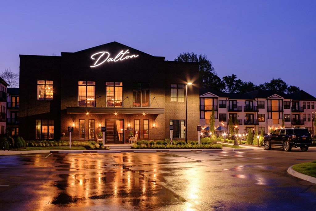 Building View In Night at Dalton, New Albany