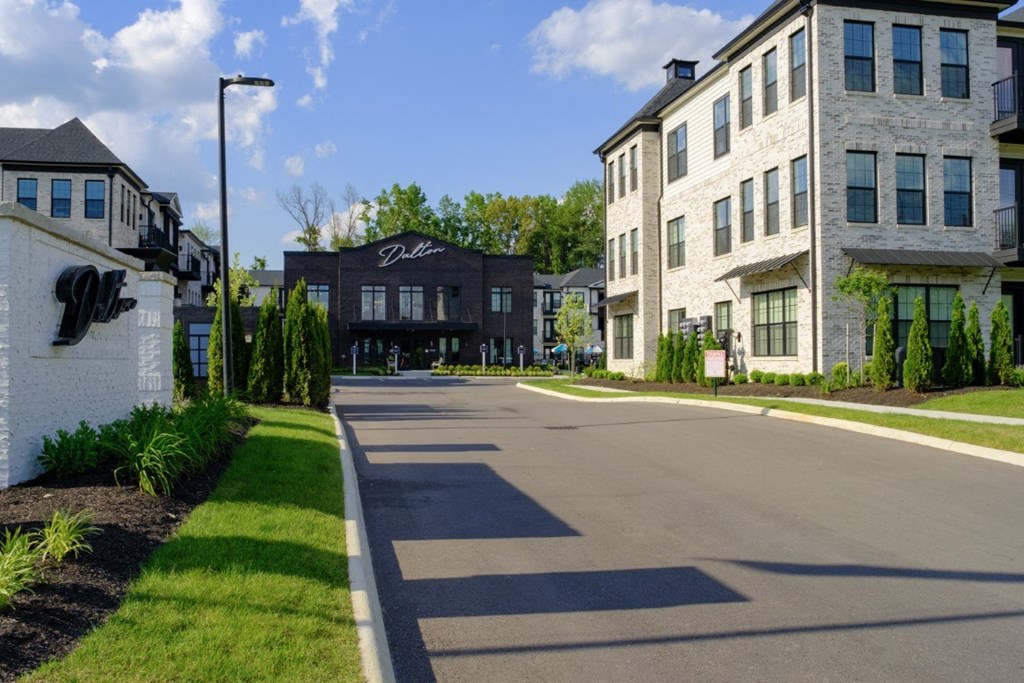 a view of a street in front of some buildings at Dalton, New Albany, 43081