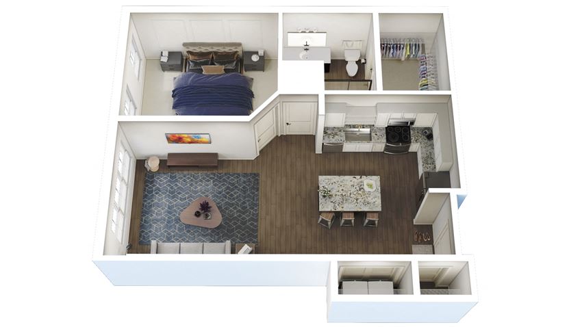 1 Bed 1 Bath N