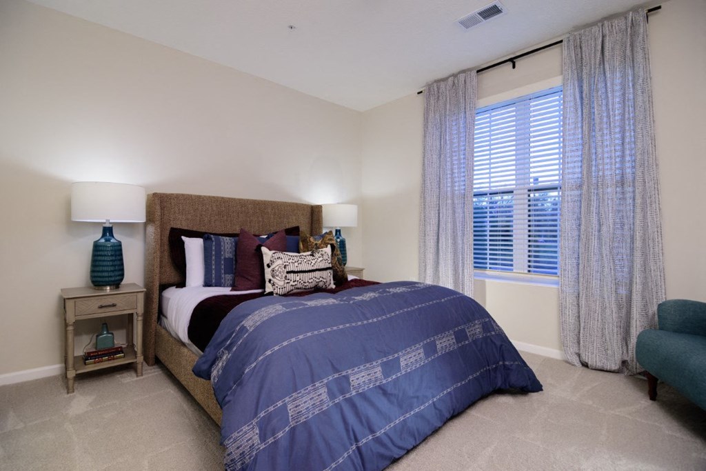 a bedroom with a bed and a window at Dalton, Ohio, 43081