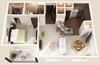 1 bedroom 1 bathroom floor plan B 1 bedroom 1 bathroom floor plan B at Taylor House, Ohio, 43214