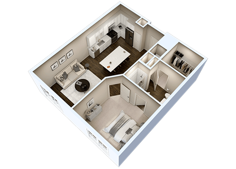A2 Floor Plan at Essex, Columbus, OH