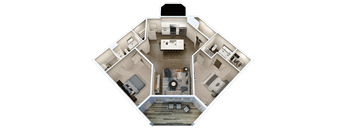 D Floor Plan at Essex, Columbus