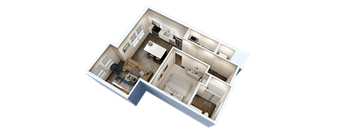 E1 Floor Plan at Essex, Ohio, 43212