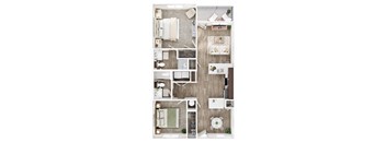 a 1 bedroom floor plan  the residences at