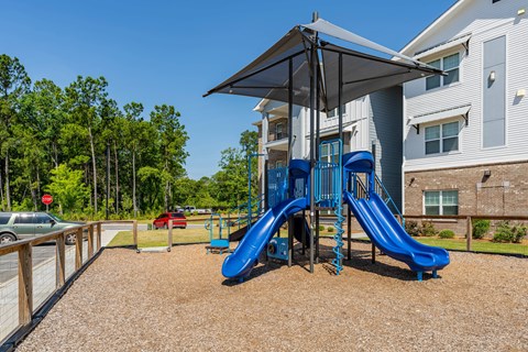 our apartments have a playground with slides for kids
