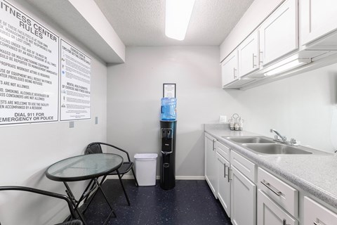 Kitchen Area with Cabinets at Palm House Apartments, Ft Worth, TX