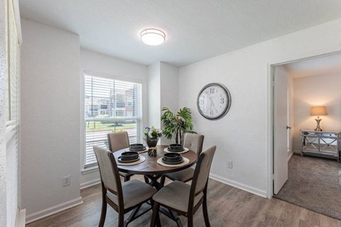 dining room with a table at Tall Timbers Apartments, Texas, 77015