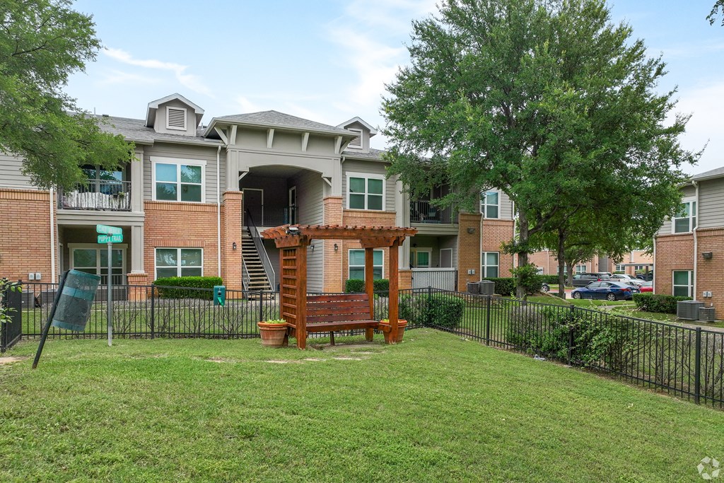 our apartments have a spacious yard with a playground