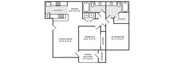 B1 - Two Bedroom Two Bath