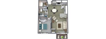 3D floorplan Unit B