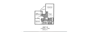 2 Bed 1 Bath
