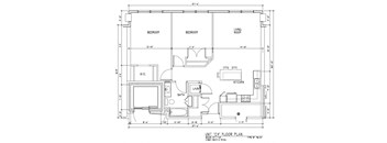 A floor plan of a unit C4 shows a living room, two bedrooms, a bathroom, a kitchen, and a laundry area.