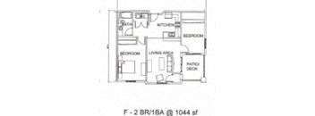 2 Bedroom 1 Bath