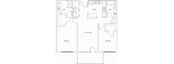 2 bedroom 2 bath balcony/patio