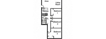 3 Bedroom 1.5 Bath Townhome