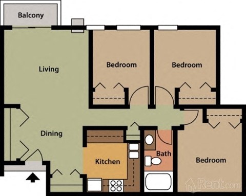 1100 & 1200 Division Street 1-3 Beds Apartment for Rent - Photo Gallery 14