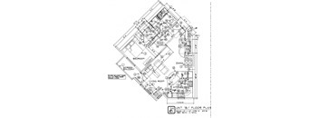 a blueprint of a floor plan of a building