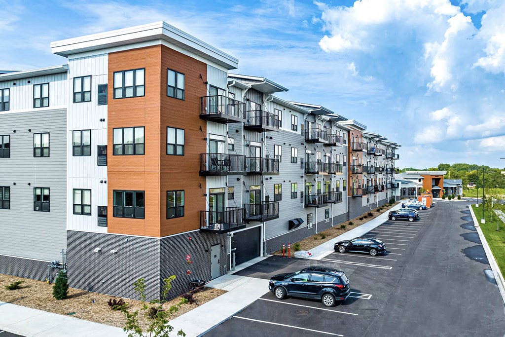 an exterior view of Golden Aspen Flats