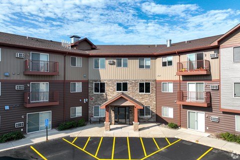 our apartments offer a parking lot in front of our building