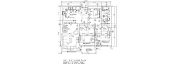 a blueprint of a floor plan of a house