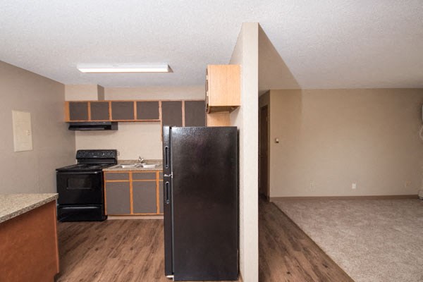 Kitchen and living room