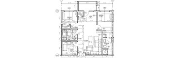 A detailed floor plan of a house with labeled rooms and dimensions.