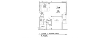 the floor plan of unit 14a